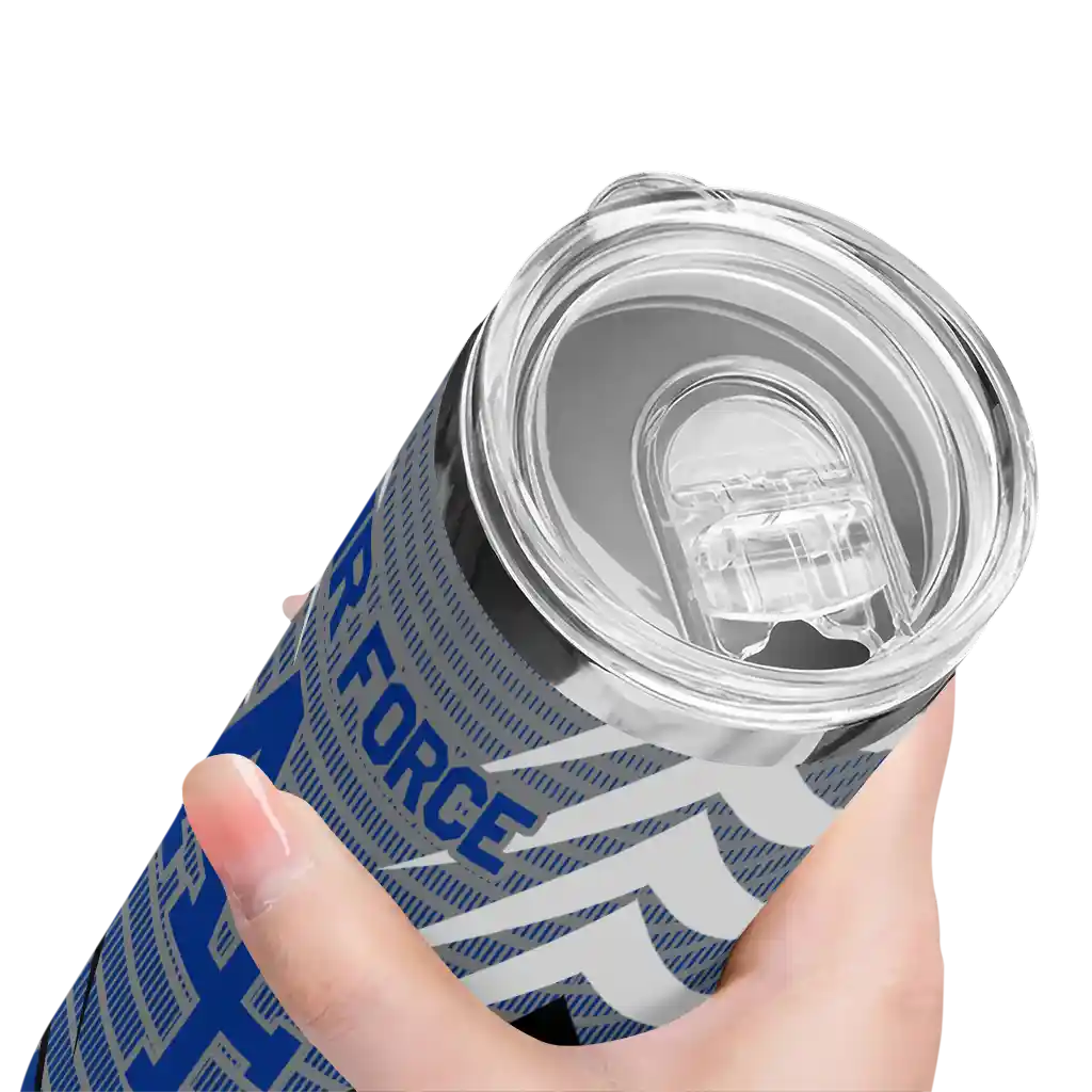 customized-air-force-falcons-chevron-stripes-blue-skinny-tumbler-high-quality.webp