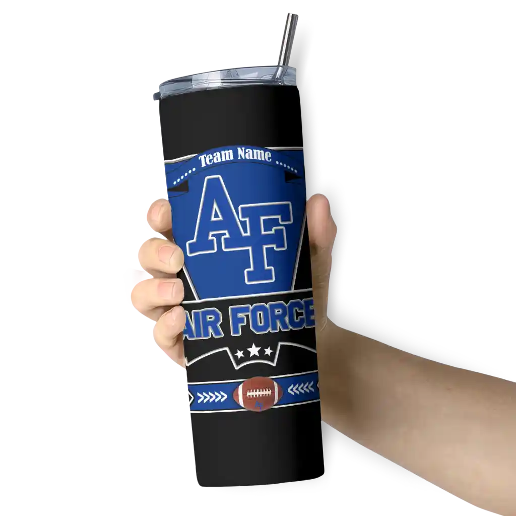 customized-air-force-falcons-helmet-belt-blue-black-skinny-tumbler-premium-grade-1-1-1.webp