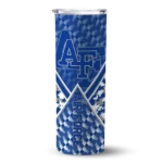 customized-air-force-falcons-monogram-burst-blue-white-skinny-tumbler-best-selling.webp