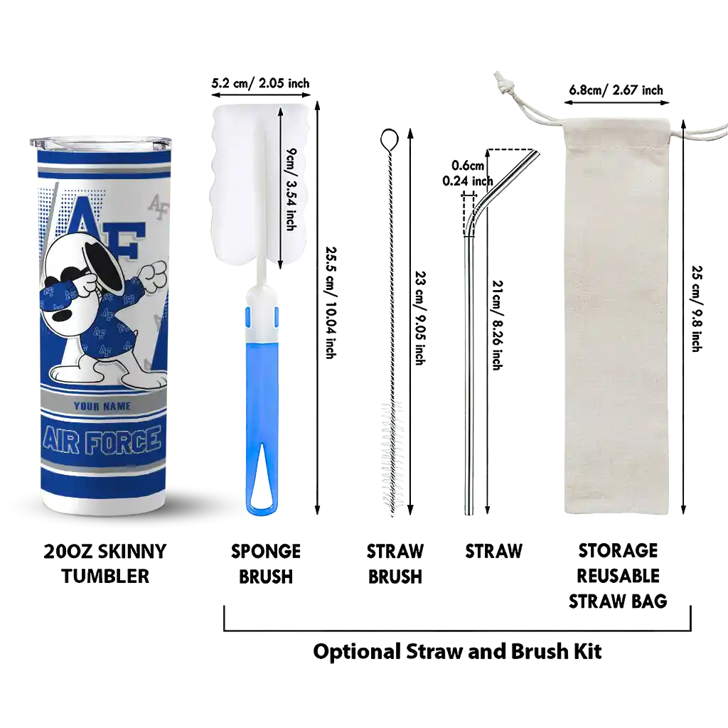 customized-air-force-falcons-snoopy-dog-blue-white-skinny-tumbler-new-arrival.webp