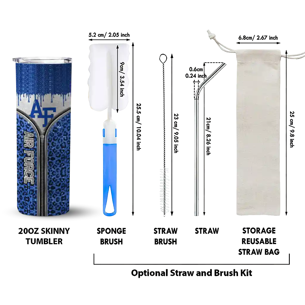 customized-air-force-falcons-sparkle-drip-blue-skinny-tumbler-new-arrival.webp