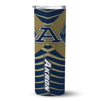 Customized Akron Zips Camo Texture Blue Skinny Tumbler