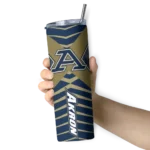 customized-akron-zips-camo-texture-blue-skinny-tumbler-best-selling.webp