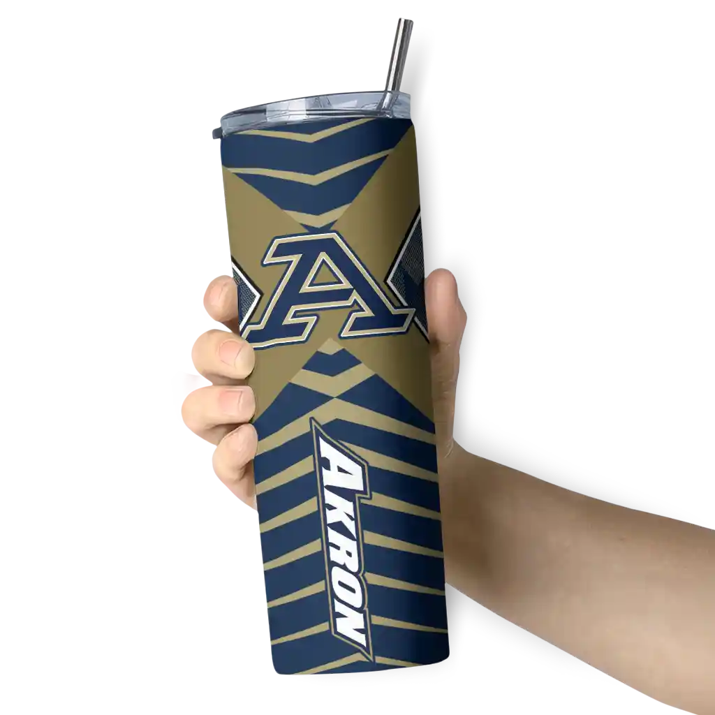 customized-akron-zips-camo-texture-blue-skinny-tumbler-premium-grade.webp