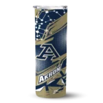 customized-akron-zips-helmet-clash-blue-skinny-tumbler-best-selling.webp