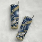 customized-akron-zips-helmet-clash-blue-skinny-tumbler-best-selling.webp