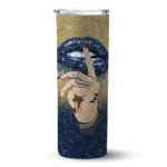 customized-akron-zips-sparkle-lips-blue-skinny-tumbler-best-selling-1.webp