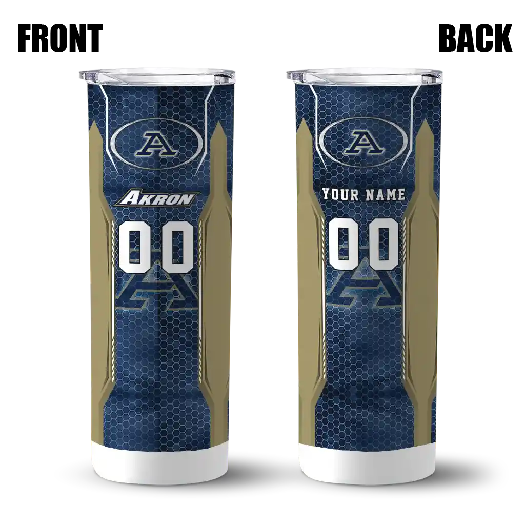 customized-akron-zips-stacked-diamond-blue-skinny-tumbler-fashion-forward-1.webp