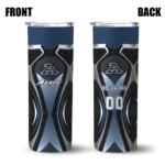 customized-akron-zips-superman-emblem-blue-black-skinny-tumbler-best-selling.webp