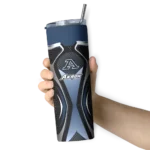 customized-akron-zips-superman-emblem-blue-black-skinny-tumbler-best-selling.webp