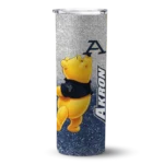 customized-akron-zips-winnie-the-pooh-blue-gray-skinny-tumbler-best-selling-1.webp