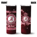 customized-alabama-crimson-tide-rose-romance-crimson-black-skinny-tumbler-best-selling-1.webp
