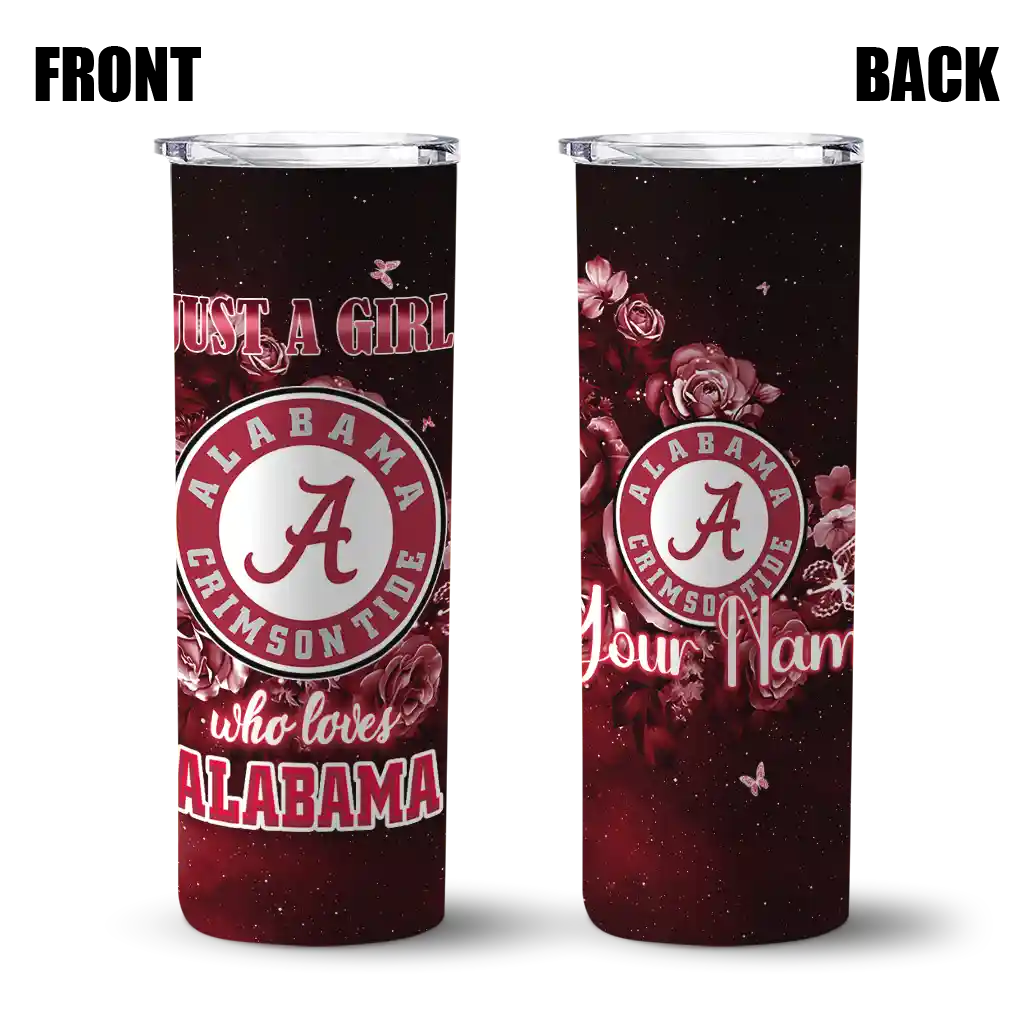 customized-alabama-crimson-tide-rose-romance-crimson-black-skinny-tumbler-fashion-forward.webp