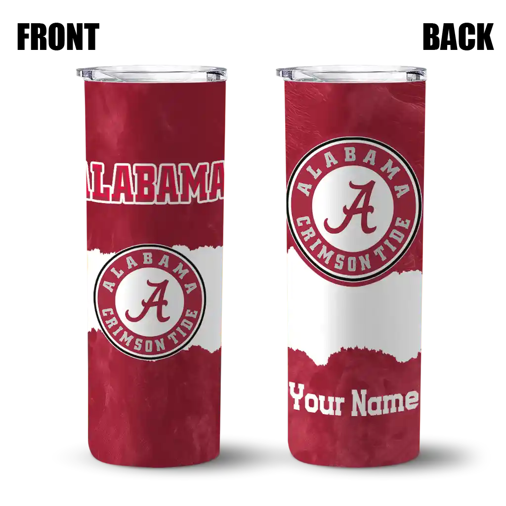 customized-alabama-crimson-tide-torn-band-crimson-white-skinny-tumbler-fashion-forward.webp