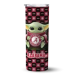 customized-alabama-crimson-tide-yoda-cozy-crimson-black-skinny-tumbler-best-selling-1.webp