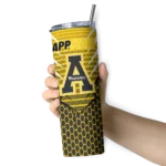 customized-appalachian-state-mountaineers-chevron-stripes-black-skinny-tumbler-best-selling.webp