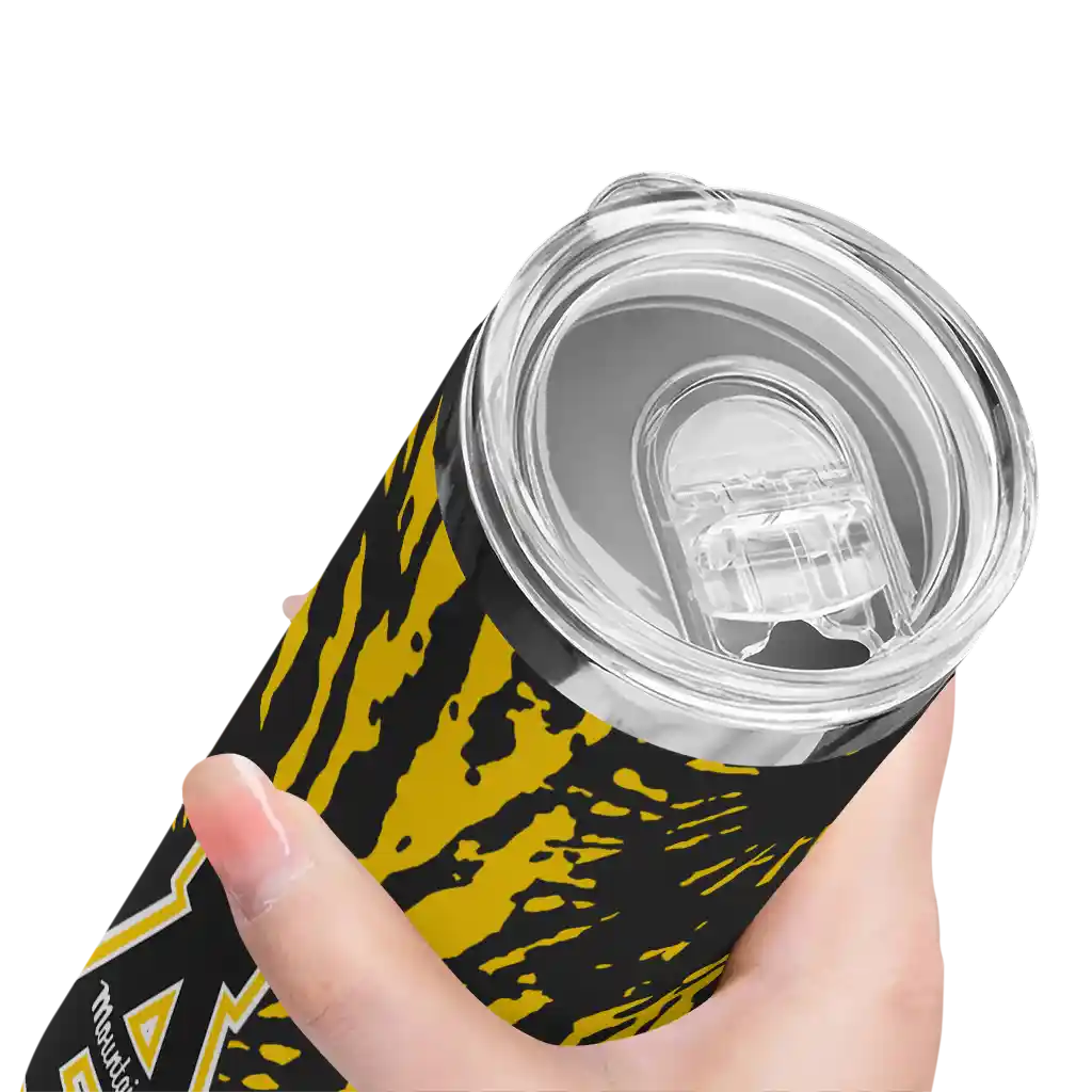 customized-appalachian-state-mountaineers-metallic-grid-black-skinny-tumbler-high-quality.webp
