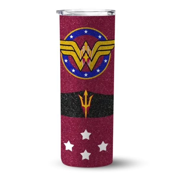 customized arizona state sun devils star cluster maroon skinny tumbler best selling