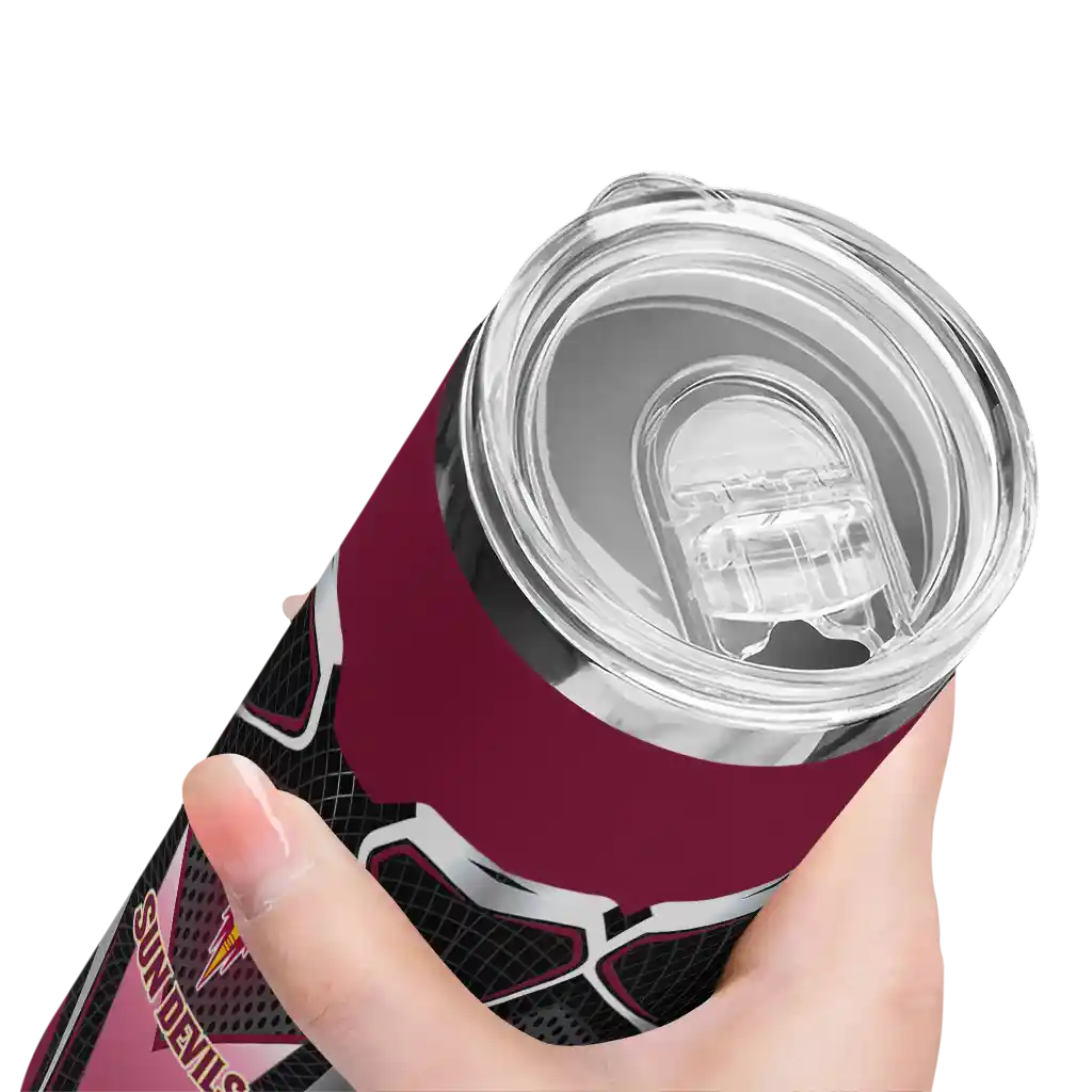 customized-arizona-state-sun-devils-superman-emblem-maroon-black-skinny-tumbler-high-quality.webp