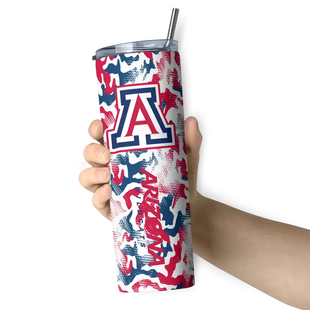 customized-arizona-wildcats-claw-marks-red-white-skinny-tumbler-premium-grade-1.webp