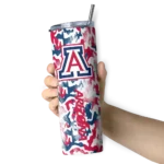 customized-arizona-wildcats-claw-marks-red-white-skinny-tumbler-best-selling.webp