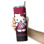 customized-arizona-wildcats-hello-kitty-red-black-skinny-tumbler-best-selling-1.webp