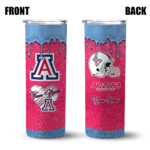 customized-arizona-wildcats-pixel-fade-red-skinny-tumbler-best-selling-1.webp