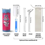 customized-arizona-wildcats-pixel-fade-red-skinny-tumbler-best-selling-1.webp
