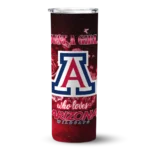 customized-arizona-wildcats-rose-romance-red-black-skinny-tumbler-best-selling-1.webp