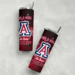 customized-arizona-wildcats-rose-romance-red-black-skinny-tumbler-best-selling-1.webp