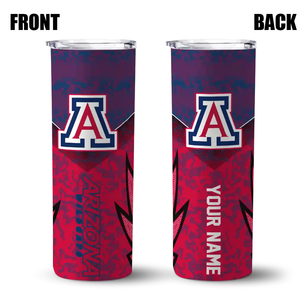 customized-arizona-wildcats-spiral-burst-print-red-skinny-tumbler-fashion-forward.webp