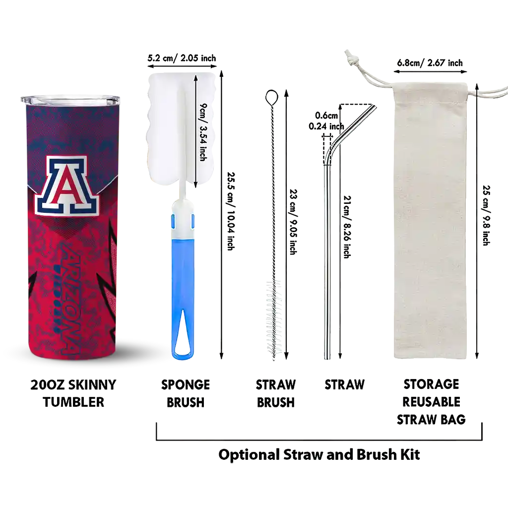 customized-arizona-wildcats-spiral-burst-print-red-skinny-tumbler-new-arrival.webp