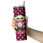 customized-arizona-wildcats-yoda-cozy-red-black-skinny-tumbler-best-selling-1.webp