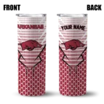 customized-arkansas-razorbacks-chevron-stripes-red-skinny-tumbler-best-selling.webp
