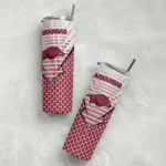 customized-arkansas-razorbacks-chevron-stripes-red-skinny-tumbler-best-selling.webp