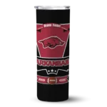 customized-arkansas-razorbacks-helmet-belt-red-black-skinny-tumbler-best-selling-1.webp