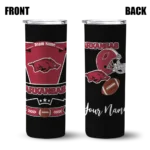 customized-arkansas-razorbacks-helmet-belt-red-black-skinny-tumbler-best-selling-1.webp