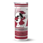 customized-arkansas-razorbacks-snoopy-dog-red-white-skinny-tumbler-best-selling-1.webp