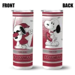 customized-arkansas-razorbacks-snoopy-dog-red-white-skinny-tumbler-best-selling-1.webp