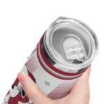 customized-arkansas-razorbacks-snoopy-dog-red-white-skinny-tumbler-best-selling-1.webp