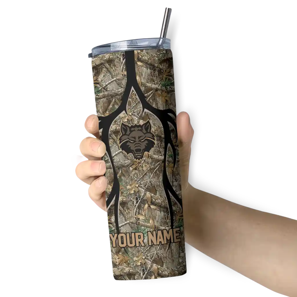 customized-arkansas-state-red-wolves-antler-flow-camo-skinny-tumbler-premium-grade.webp