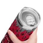 customized-arkansas-state-red-wolves-camo-streak-scarlet-skinny-tumbler-best-selling.webp