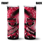 customized-arkansas-state-red-wolves-helmet-clash-scarlet-skinny-tumbler-best-selling.webp