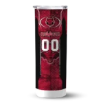 customized-arkansas-state-red-wolves-stacked-diamond-scarlet-skinny-tumbler-best-selling.webp