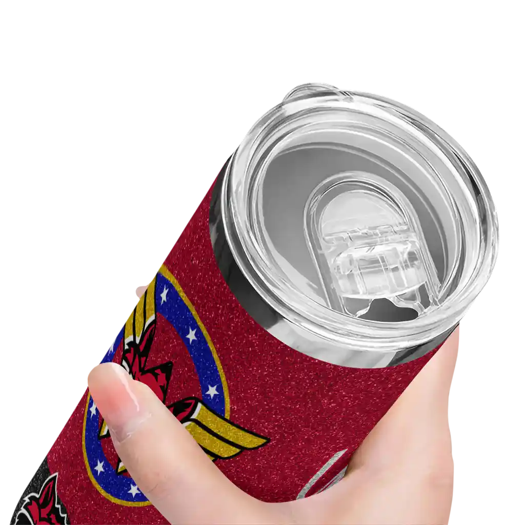 customized-arkansas-state-red-wolves-star-cluster-scarlet-skinny-tumbler-high-quality.webp
