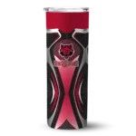 customized-arkansas-state-red-wolves-superman-emblem-scarlet-black-skinny-tumbler-best-selling.webp