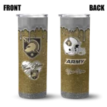 customized-army-black-knights-pixel-fade-gold-skinny-tumbler-best-selling.webp