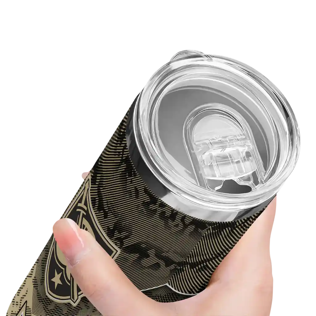 customized-army-black-knights-spiral-burst-print-gold-skinny-tumbler-high-quality.webp
