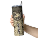 customized-army-black-knights-spiral-burst-print-gold-skinny-tumbler-best-selling.webp