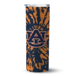 customized-auburn-tigers-metallic-grid-navy-blue-skinny-tumbler-best-selling.webp